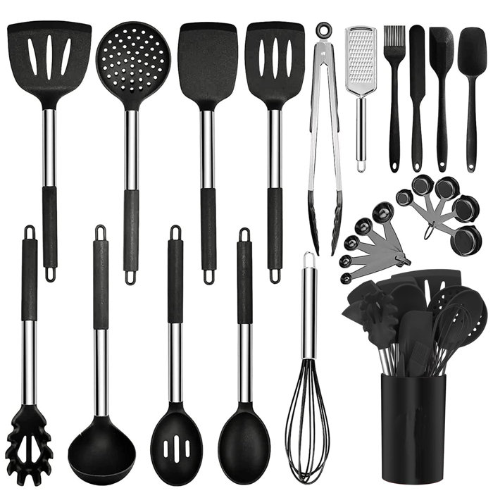stainless steel kitchen cooking utensils
